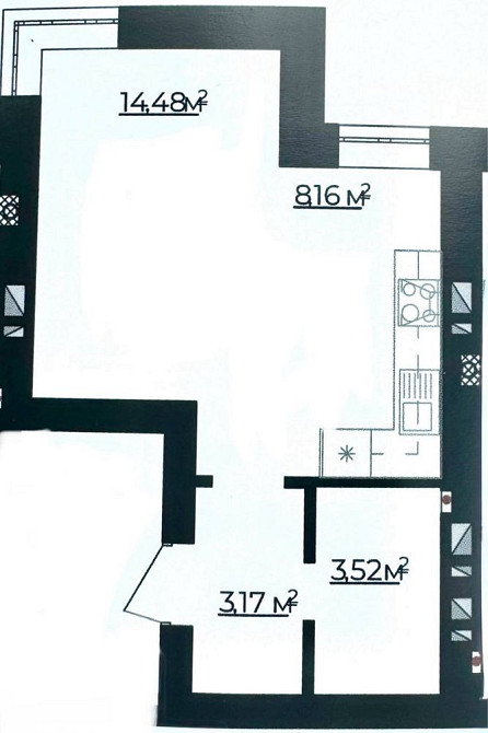 Студія низький поверх, швидкий виїзд на Київ Ірпінь - зображення 3