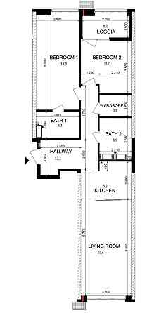 Трьохкімнатна квартира з видом на Дніпро! Русанівська Гавань. Київ