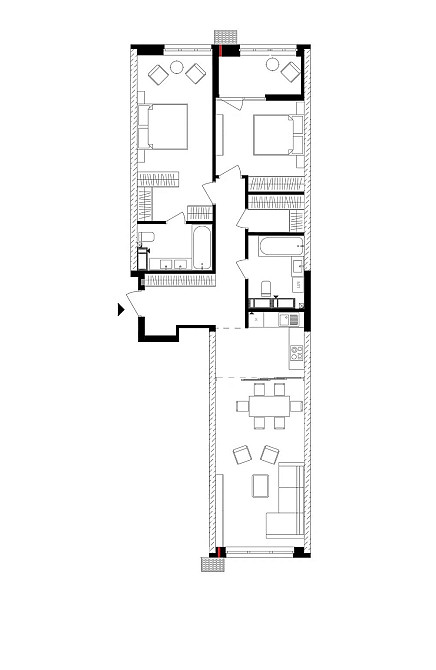Трьохкімнатна квартира з видом на Дніпро! Русанівська Гавань. Київ - зображення 2