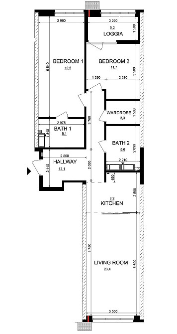 Трьохкімнатна квартира з видом на Дніпро! Русанівська Гавань. Київ - зображення 3