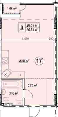 Продаж квартири студії. Метро Бориспільська 450 метрів. Киев