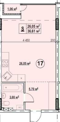 Продаж квартири студії. Метро Бориспільська 450 метрів. Київ - зображення 6