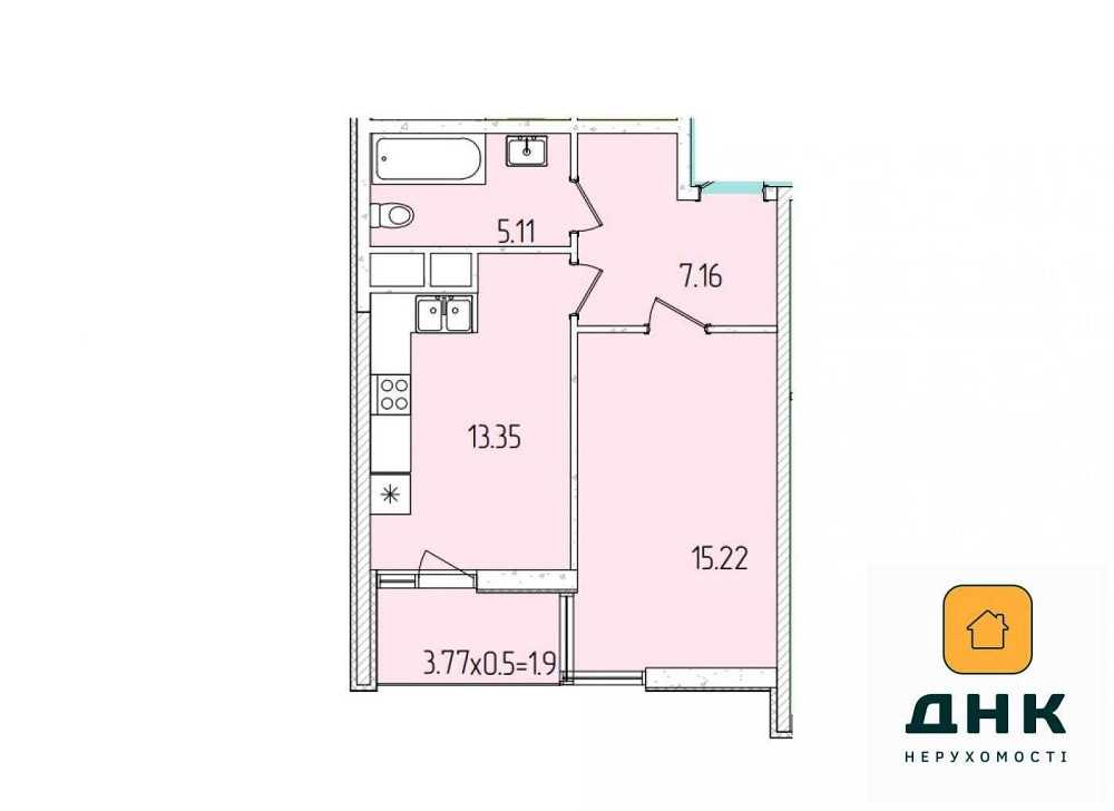 ‼️947 $/м2 1К с балконом видом на город 60 Жемчужина 2 секция ЖК СДАН Одесса - изображение 2