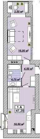 Велика, Двостороння 1к в ЦЕНТРІ, р-н Княгинен Івано-Франківськ