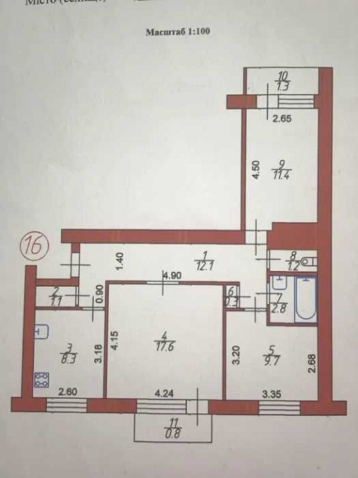 3-кімнатна квартира у чудовому районі міста по вулиці Ветеранів Луцк - изображение 4