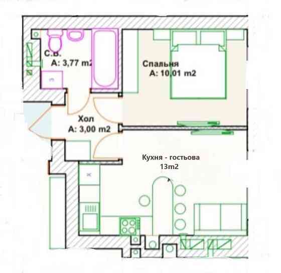1 кім. квартира у центрі Ірпеня. ГАз/опалення. Вигідна пропозиція Ірпінь