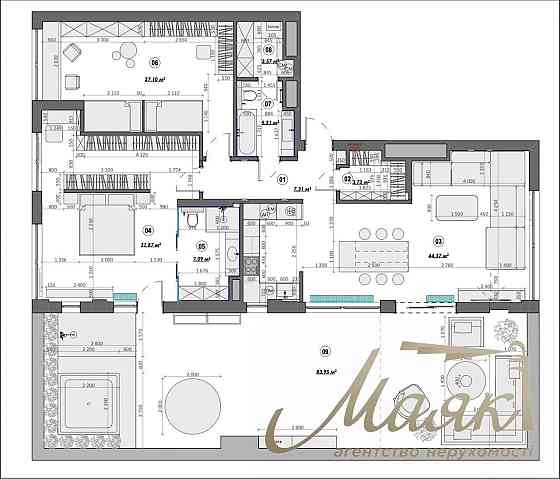 Продаж квартири з терасою 214м2 в Французький квартал 2,Печерськ,Центр Київ