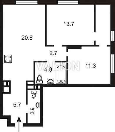 Продаж 2 к квартири, 67 м2, по В.Змієнка ЖК Варшавський-3, Подільський Київ
