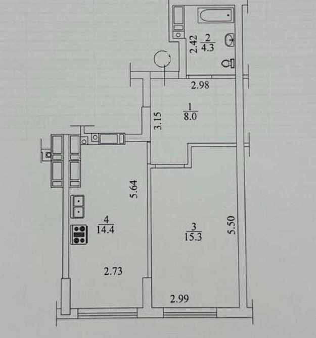 Продам стильну 1 кім. квартиру. Ірпінь. Ніхто не жив. Центральний парк Ірпінь - зображення 2