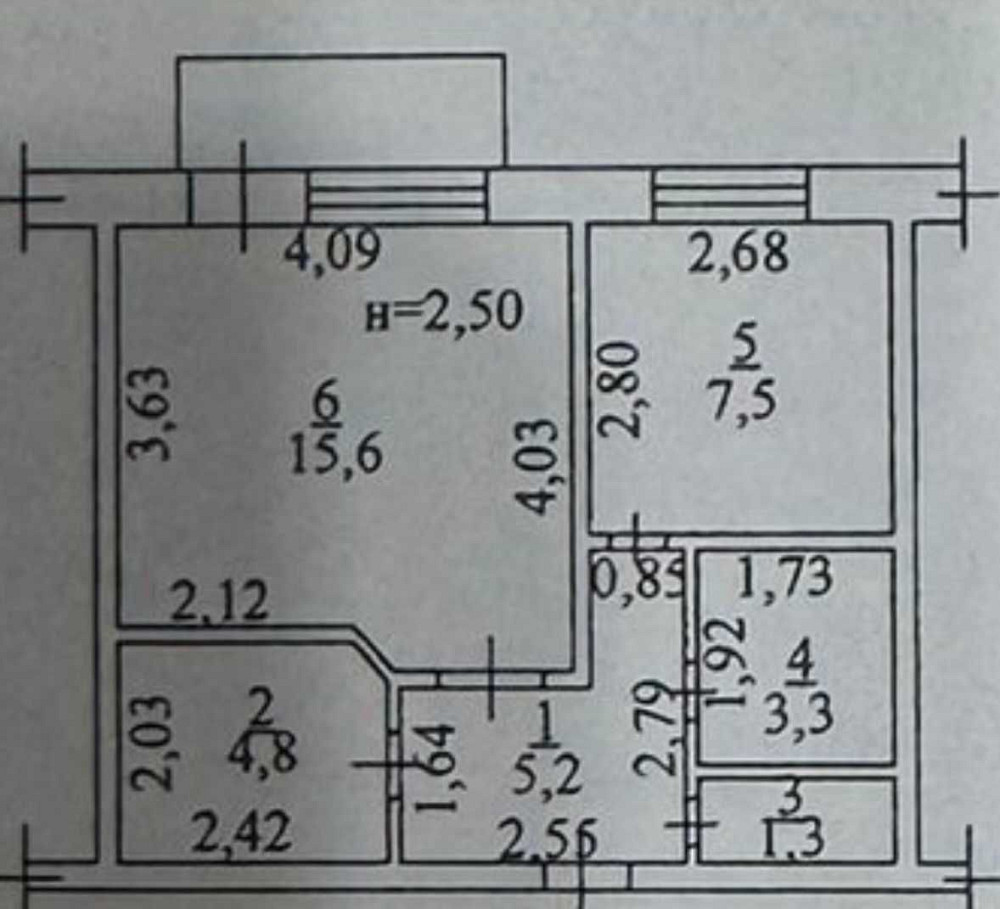 1 - к квартира спецпроект высотный кирпичный дом , цена с оформлением Одеса - зображення 2