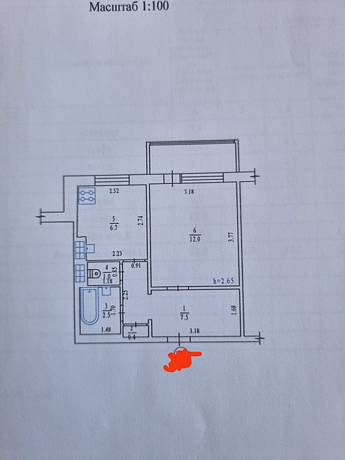 Краща ціна! Сади-2, 1-но кімнатна на середньому поверсі Полтава - зображення 8