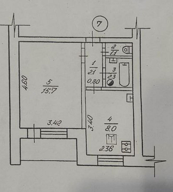 Квартира 1 кімнатна, центр міста Сарни Сарны - изображение 7