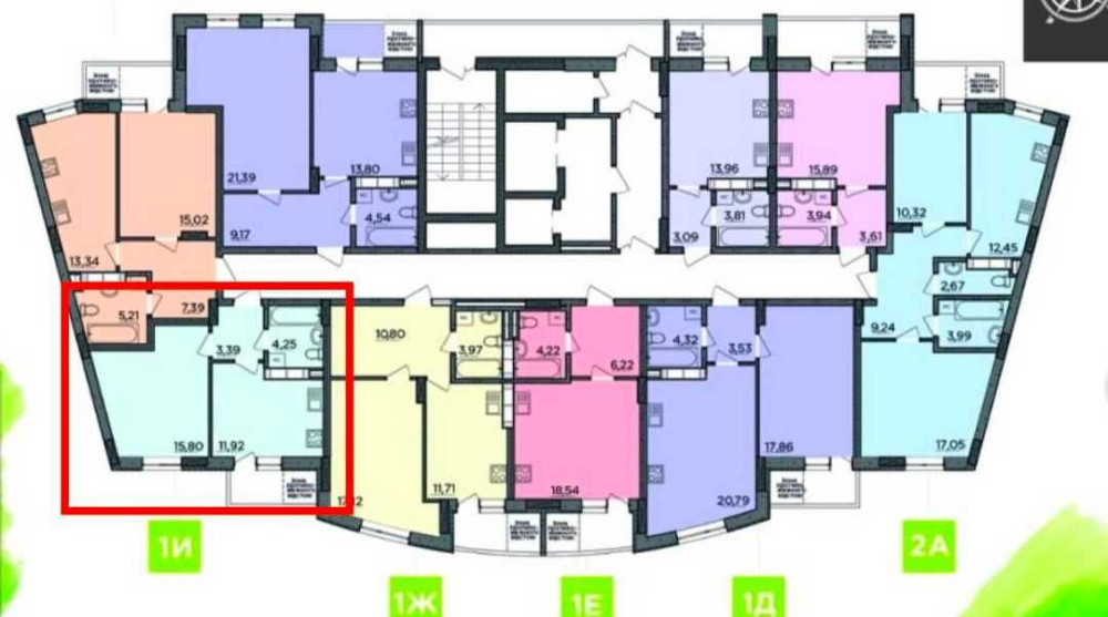 № 13026 - 1 к. квартира, Крошня, Рихліка, ЖК Вернісаж, 15/15 пов Житомир - изображение 2