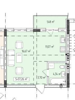 Продаж квартири 38 м2 вид на центр міста/ вул. Руська Ужгород - изображение 7