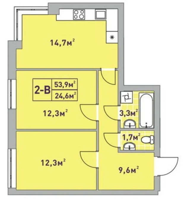 Двокімнатна BLOSSOM apartment в ЖК Центральний 2 Ірпінь - зображення 2