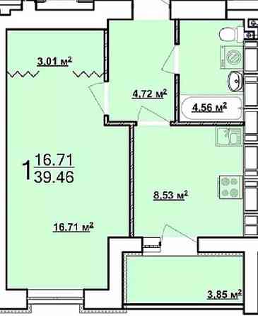 ЖК МИРА-3 Дом сдан Продам 1К квартиру 40м.кв Лучший этаж GT Харків