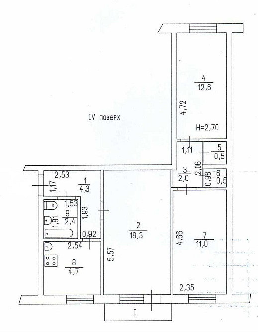 Трикімнатна квартира на Сегедській. Приморський Одеса - зображення 8