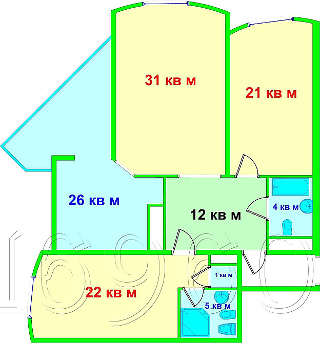 Оренда в енергонезалежному будинку 3К 120 м2 Набережна/Івасюка/Оболонь Київ - зображення 2