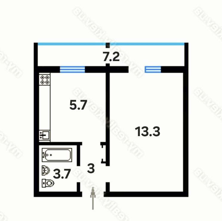 Продам 1 кім квартиру, метро Голосіївська,  вул.Деміївська 39 Киев - изображение 4
