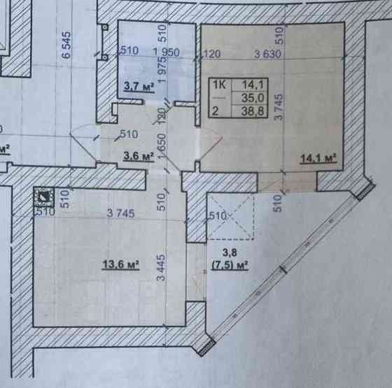 Сонячна 1 кімнатна р-н озера Івано-Франківськ