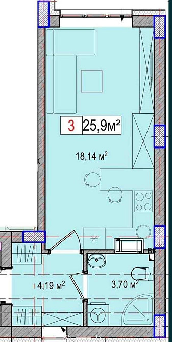 Квартира в Деснянському районі, введення в експлуатацію вже цього літа Київ - зображення 3