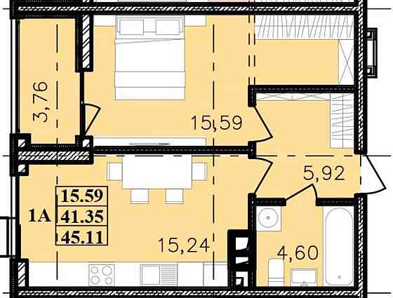 Квартира в ЖК Модерн. 6 Фонтана Одеса