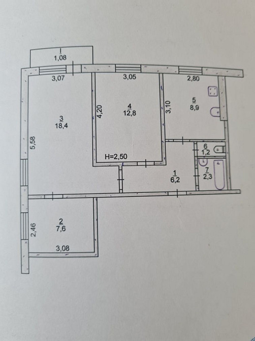 3-кімнатна квартира по свято-миколаївській Кривий Ріг - зображення 5