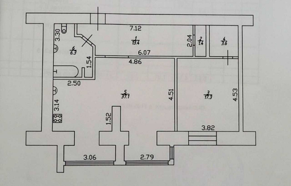 Продам 1 кімн. кв.(автономка), вул. Гетьмана Полуботка, р-н Центр Чернигов - изображение 3