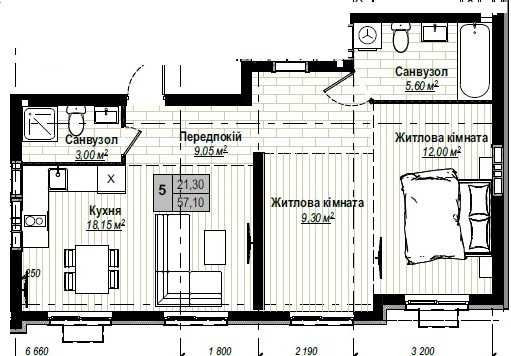 2К квартири, розтермінування на 5 років, Єоселя Чабаны - изображение 7