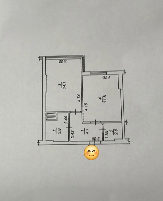 Продам 1 кім. кв, 36 кв.м, вул.Ракетна, 24, Голосіївський район Киев - изображение 1