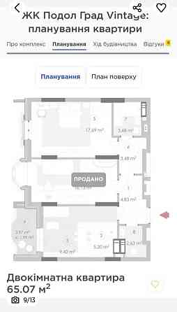 Продам 2к квартиру на Подолі жк "Подол Град Vintage", 66м Київ