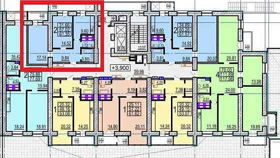 ЖК Овис, ДОМ СДАН, ЧЕРНОВЫЕ РАБОТЫ! Продам 2 комн квартиру 61м2 AB Харків