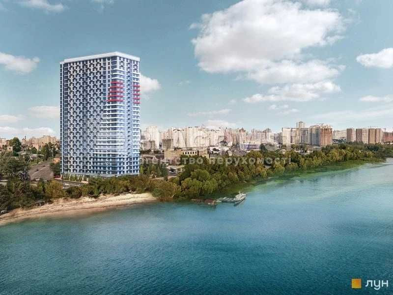 2к квартира ЖК Берег Дніпра , Дніпровська наб, 17 ВИДОВА на Дніпро Київ - зображення 1