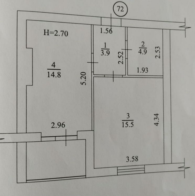 Продам 1 комнатную квартиру ЖК Сказка, Холодная Гора, 41м2 VW Харків - зображення 2