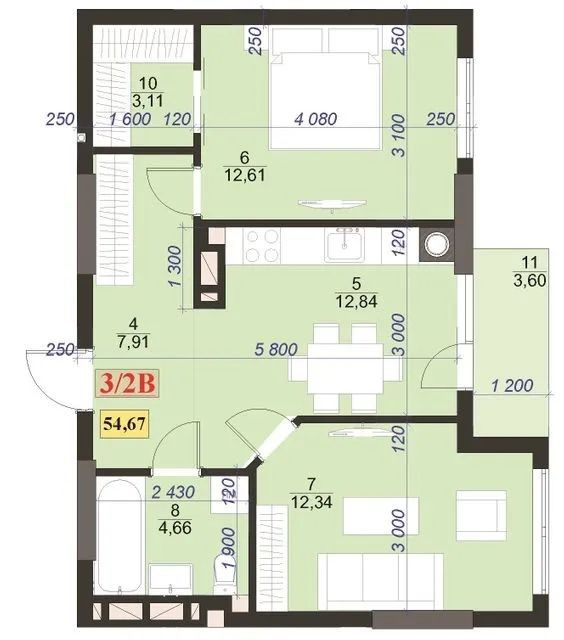 2к.сирець бізнес класу в ЖК Light Home Ивано-Франковск - изображение 4