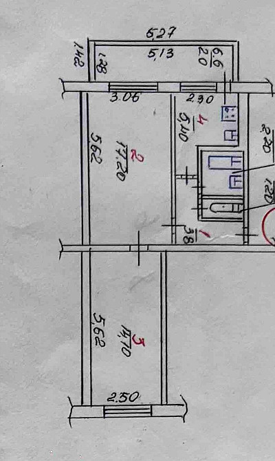 Продам 2 к/к Інгульський р-он 1/5 газ колонка,велика прибудова Миколаїв - зображення 2