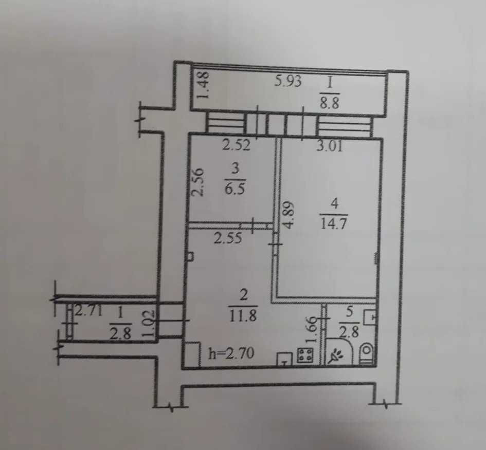 Продам 2к квартиру в центре на Михаила Грушевского Дніпро - зображення 8