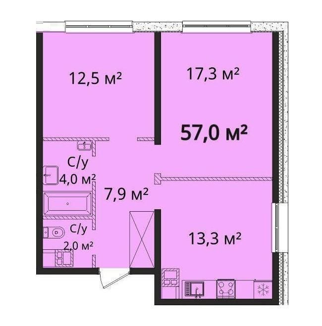 2-комн. квартира с прямым видом на море в ЖК Литературный (911-277) Одеса - зображення 7