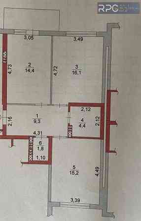 Продається 2-к квартира 62 м2,ЖК "Кришталеві Джерела"III черга Теремки Київ