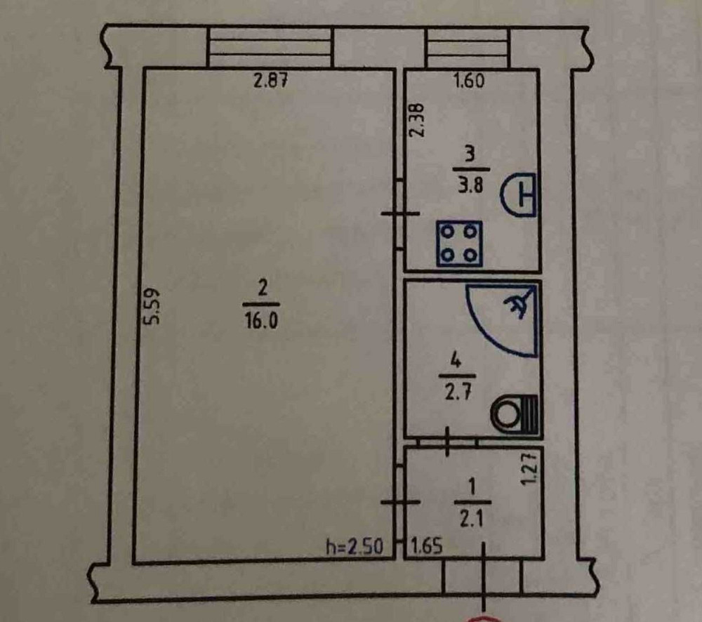 Продам 1 кімнатну квартиру, вул. Івана Дзюби 12-а Киев - изображение 7