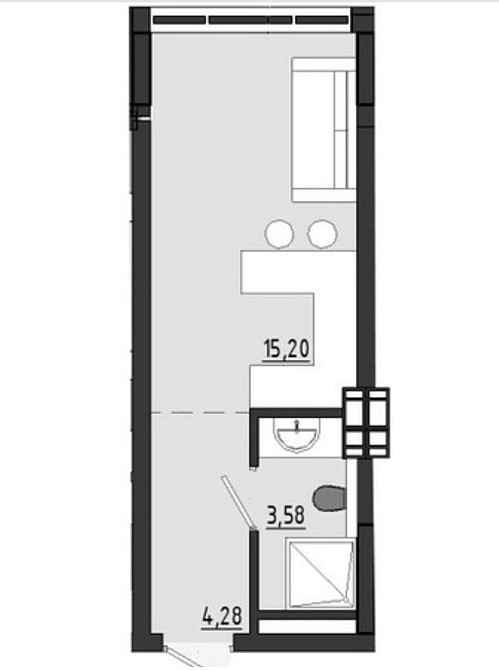 Однокомнатная квартира вблизи Ривьеры! Одеса - зображення 6