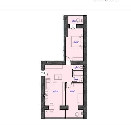 Двокімнатна квартира, вул.Декабристів Микитинцы (Ивано-Франковская обл.) - изображение 8