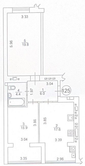 2 кім. квартира з ремонтом | ГАЗ | ЖК Євромісто 2| Крюківщина Крюковщина - изображение 8