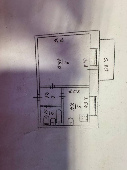 Увага! 7000 у.о. За 1 кімнатну квартиру на Ювілейній, Не малосімейка Кривой Рог - изображение 2