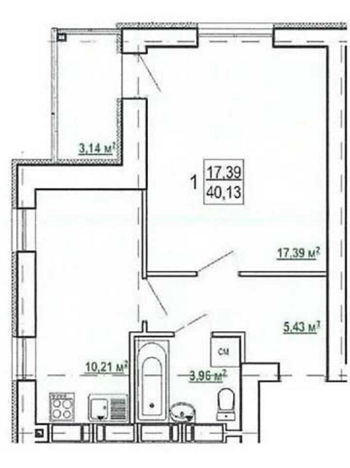 17000 ЖК Гидропарк До-Ки Продам 1 комнатную квартиру 1 этаж!AS Харків - зображення 2
