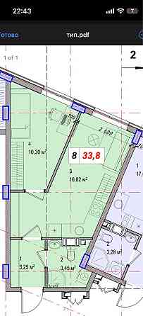 Бортнічі вул. Левадна однокімнатна квартира Киев