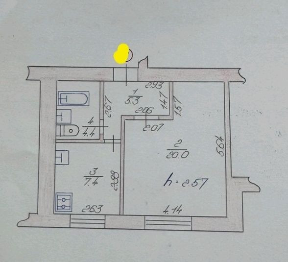 1к."ЧЕШКА", 1/9ц, 37м2, ГПЗ! Ремонт! не кутова! З нішою, сонячна! Луцьк - зображення 3