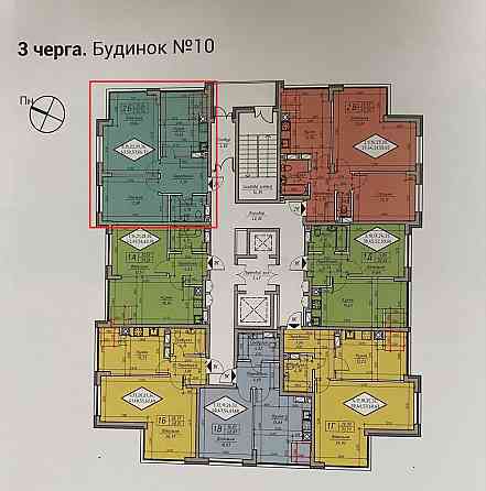 Продаж двокімнатної квартири 55,32м.кв. ЖК Нові Теремки с.Новосілки Киев