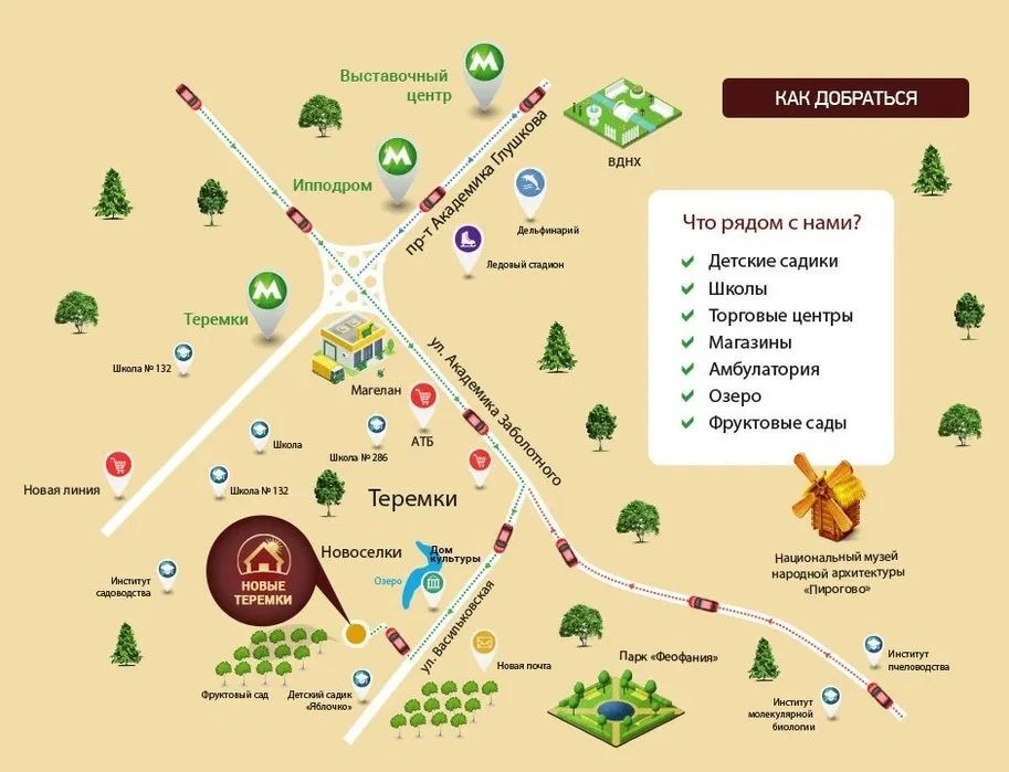 Продаж двокімнатної квартири 55,32м.кв. ЖК Нові Теремки с.Новосілки Киев - изображение 7