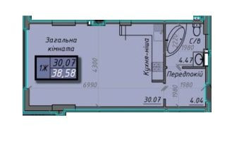 Продам 1 комн квартиру в ЖК Айсберг 2 Суми - зображення 7